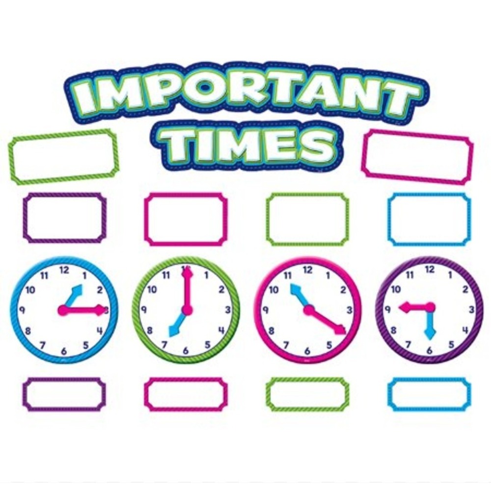 Teacher Created Resources Important Times Mini Bulletin Board 71 PCs On 8 Panels